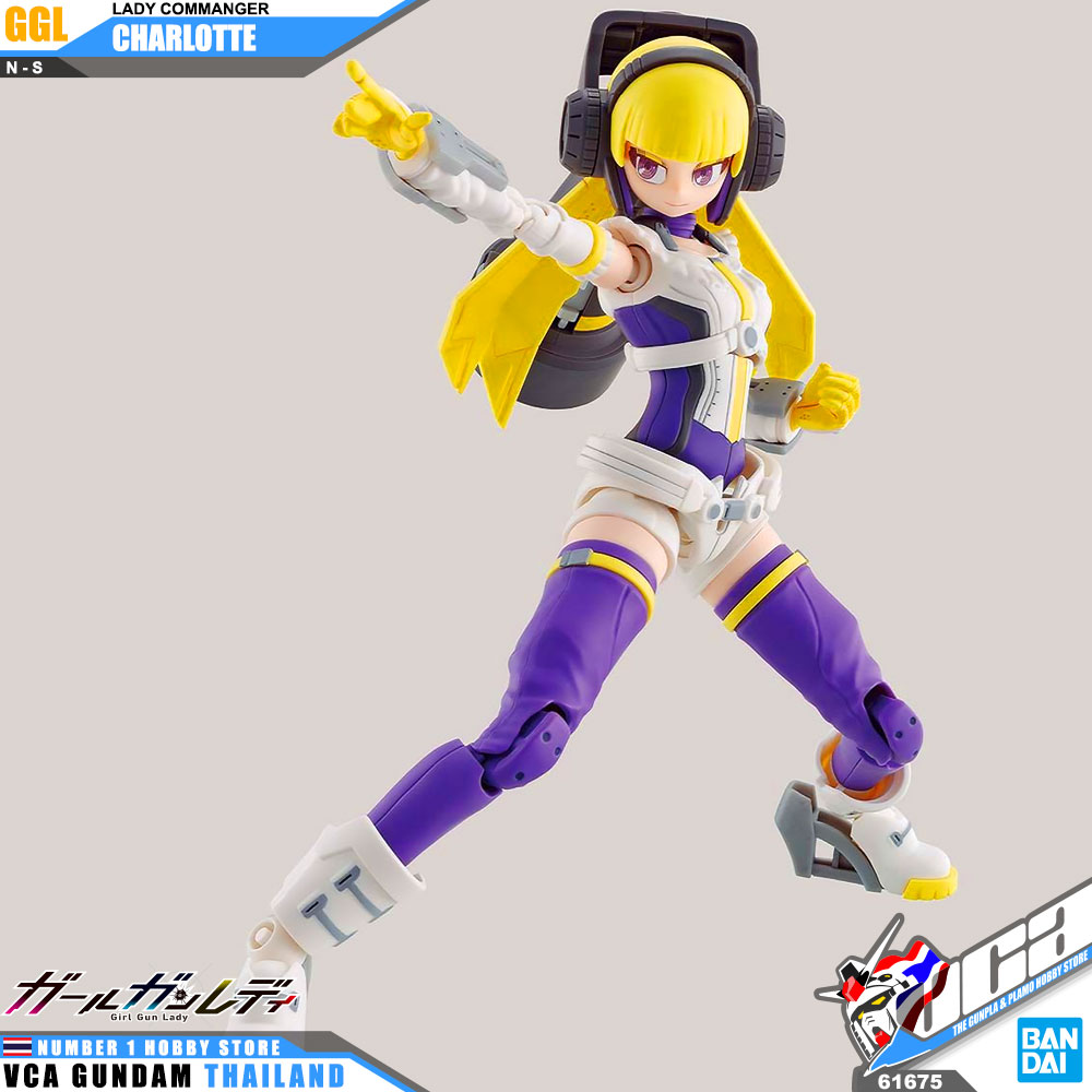 BANDAI GIRL GUNN LADY COMMANDER CHARLOTTE โมเดล VCA GUNDAM