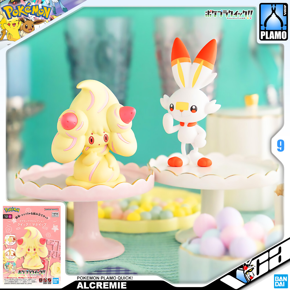 ⭐️ BANDAI POKEMON PLAMO PLASTIC MODEL COLLECTION QUICK ALCREMIE ประกอบ หุ่นยนต์ โมเดล กันดั้ม กันพลา ของเล่น VCA GUNDAM