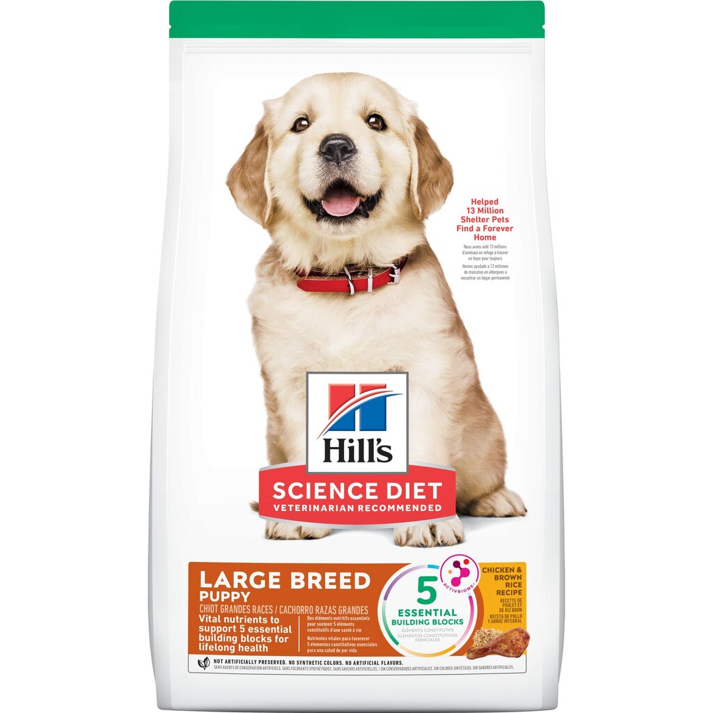 Hill's อาหารลูกสุนัข สูตร Science Diet Puppy Large Breed ลูกสุนัข พันธ์ุใหญ่ อายุไม่เกิน 1 ขวบ