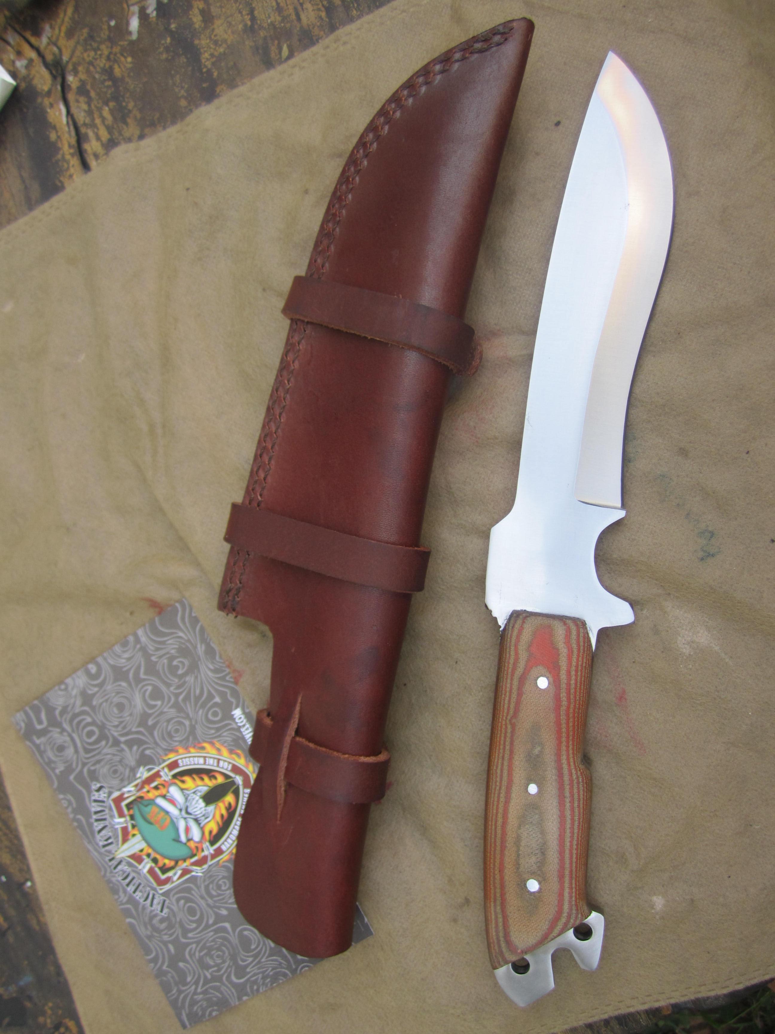 IPAK CFK Custom Handmade D2 BUG-OUT-BAG Tactical Parang Survival Bushcraft Knife