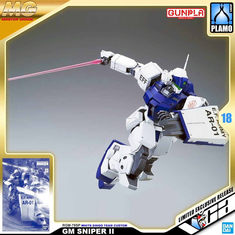 MG RGM-79SP GM SNIPER II WHITE DINGO TEAM CUSTOM