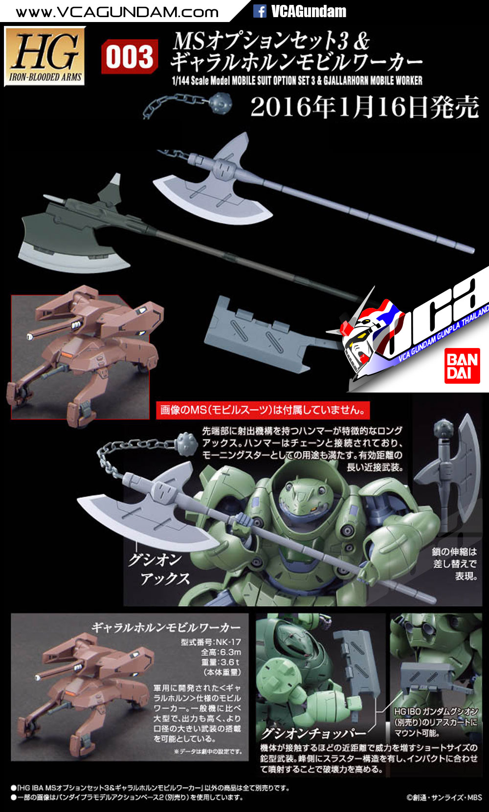 HG MS OPTION SET 3 & GJALLARHORN MOBILE WORKER