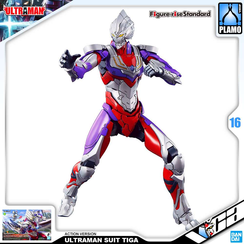⭐️ BANDAI FIGURE-RISE STANDARD 1/12 ULTRAMAN SUIT TIGA ACTION FIGURE RISE อุลตร้าแมน ประกอบ โมเดล ของเล่น VCA GUNDAM