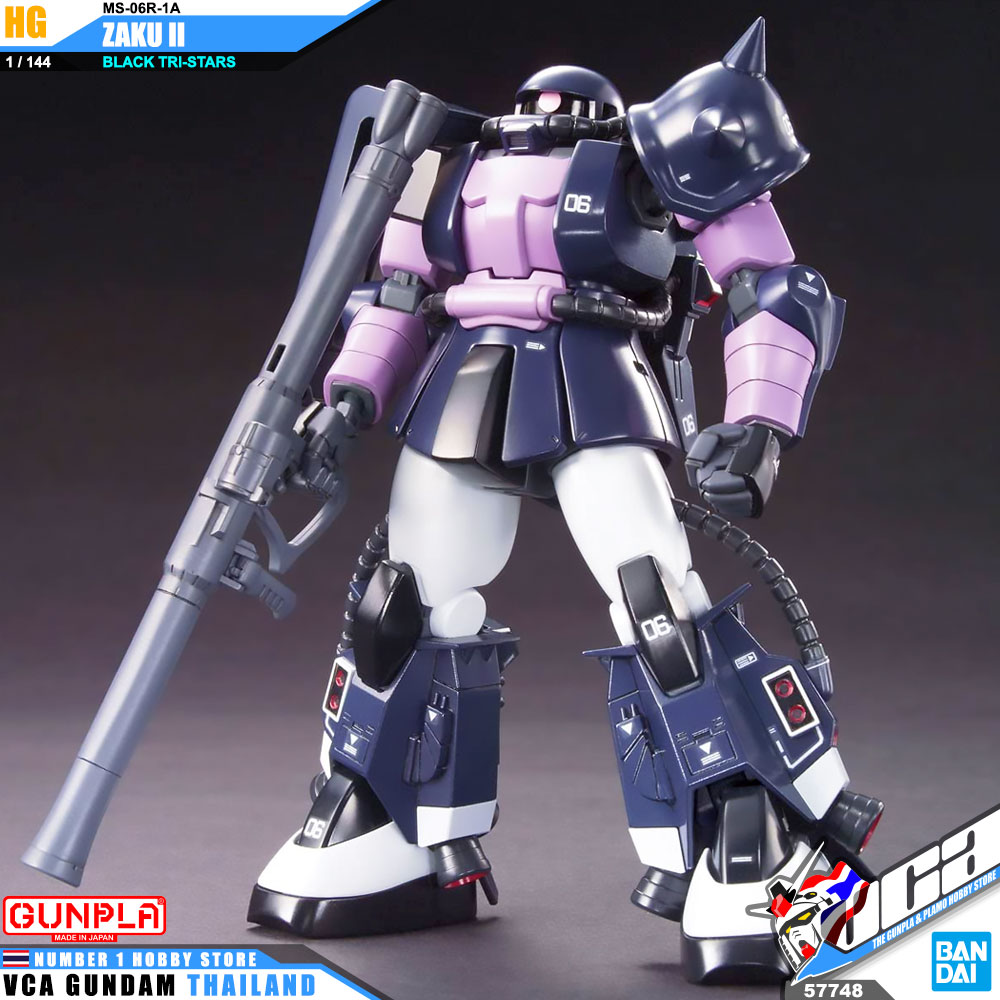 HG MS-06R-1A ZAKU II BLACK TRI-STARS ซาคุ 2