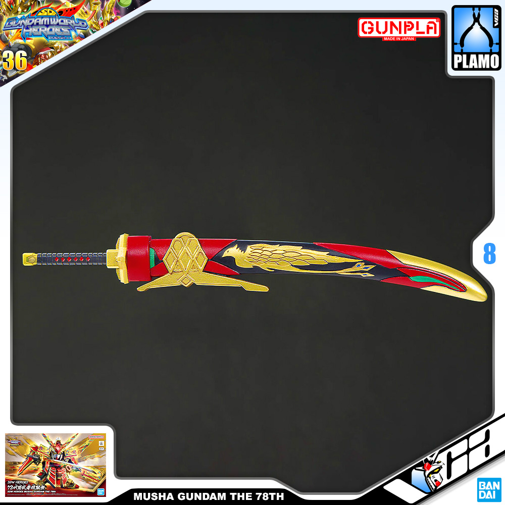 Bandai Gunpla SD World Heroes Musha Gundam The 78th Plastic Model Action Toy Kit VCA Thailand