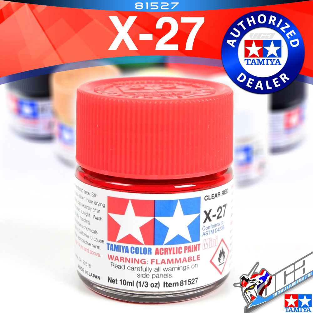 ACRYLIC X-27 CLEAR RED
