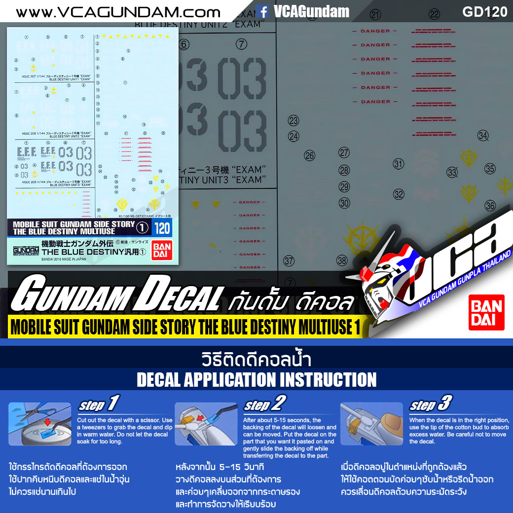 GD120 | MOBILE SUIT GUNDAM SIDE STORY THE BLUE DESTINY MULTIUSE 1