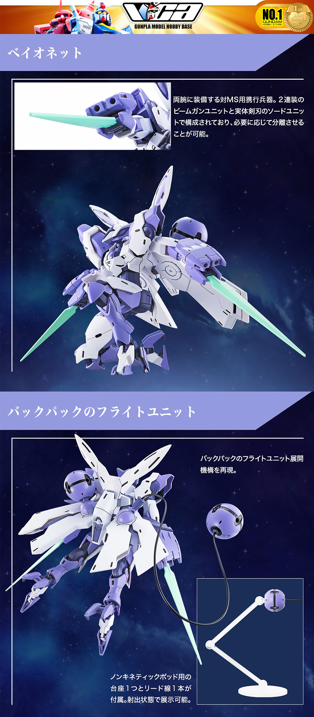 ⭐️ BANDAI GUNPLA HIGH GRADE THE WITCH FROM MERCURY HGTWFM HG 1/144 BEGUIR-BEU BEGUIR BEU ประกอบ หุ่นยนต์ โมเดล กันดั้ม กันพลา ของเล่น VCA GUNDAM