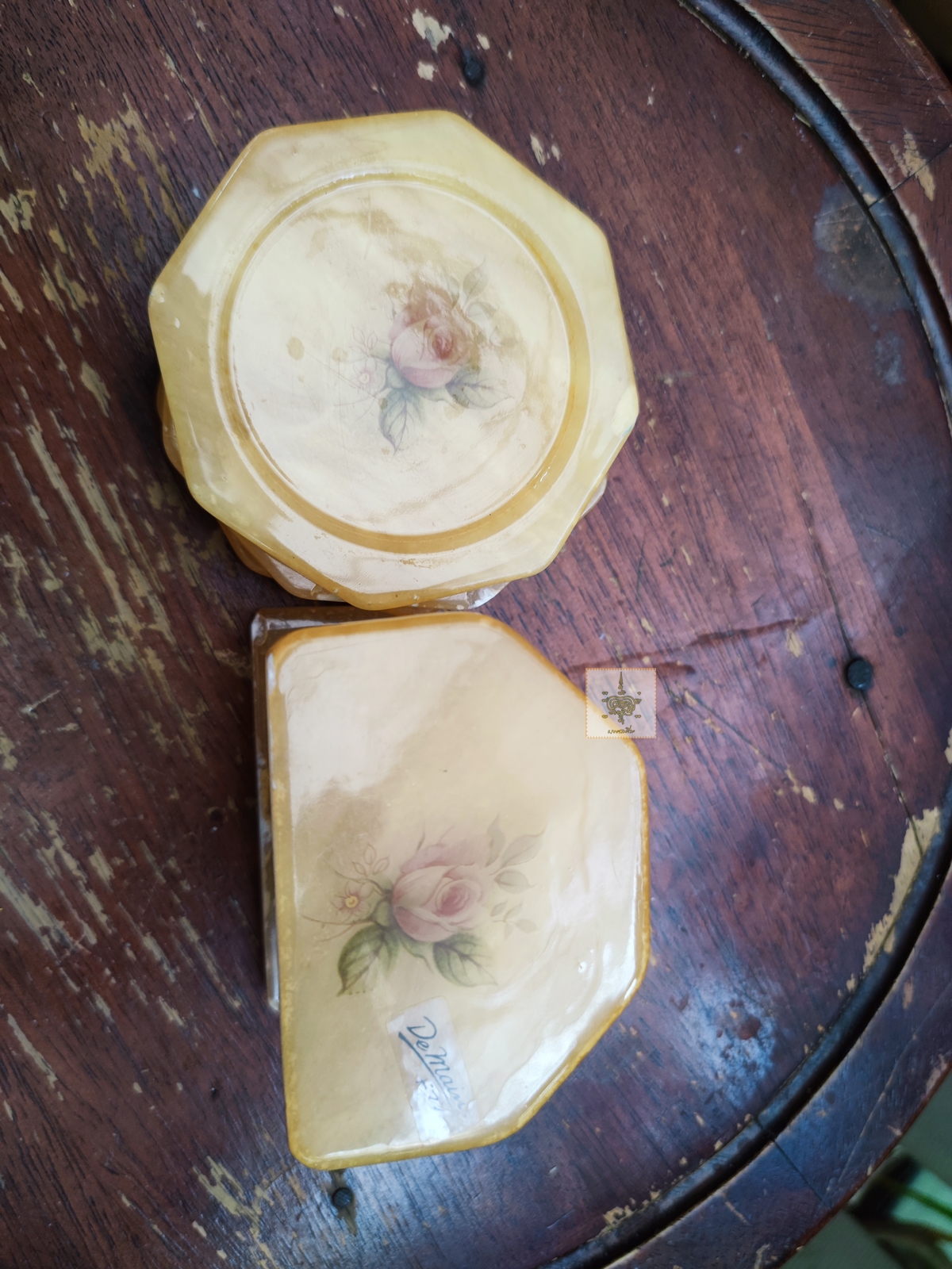 จานรองแก้ว หิน genuine alabaster made in italy