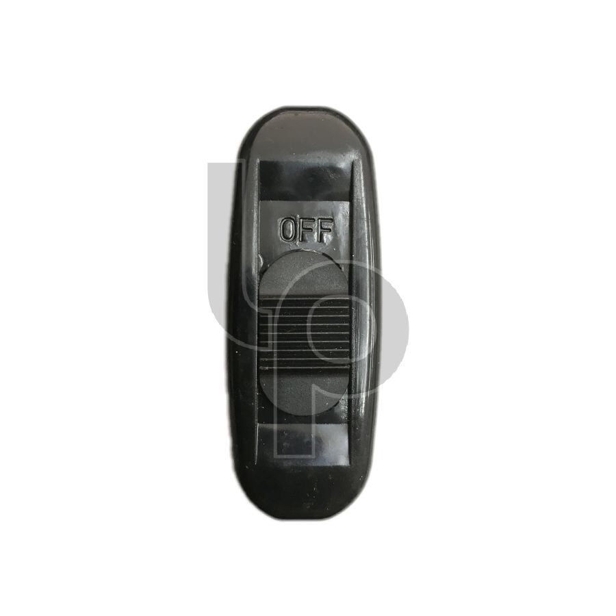 สวิตซ์เปิด-ปิด พลาสติก รุ่น สไลด์ สีดำ 220V