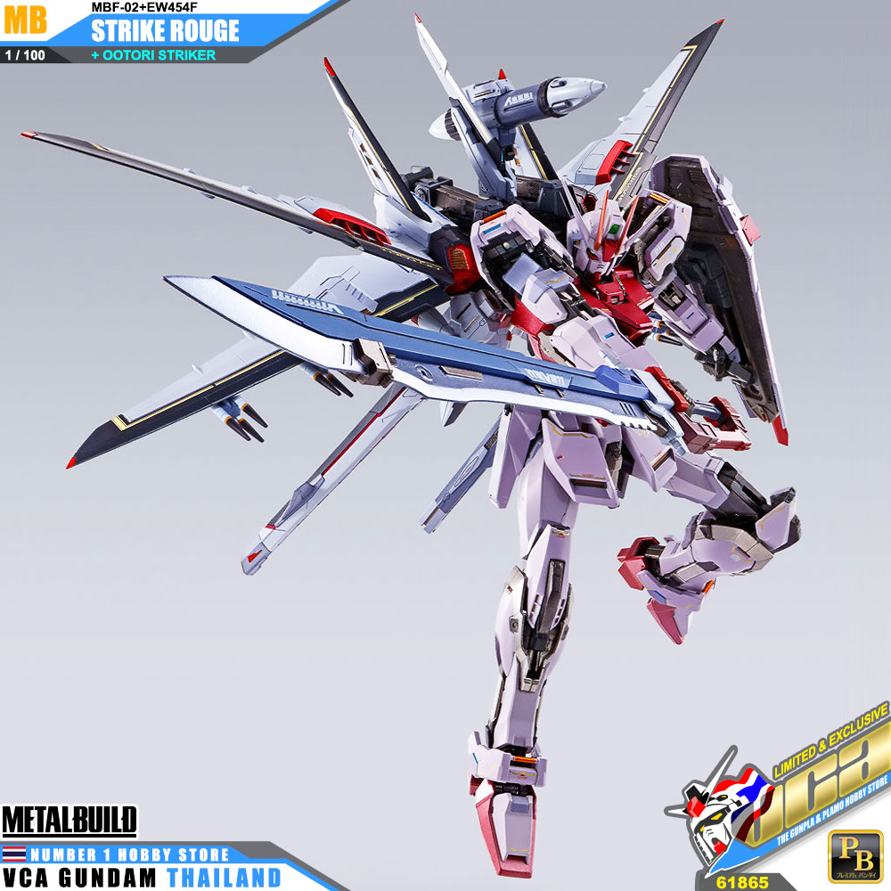 PREMIUM BANDAI TAMASHII NATIONS METAL BUILD STRIKE ROUGE OOTORI STRIKER กันดั้ม ฟิกเกอร์ VCA GUNDAM