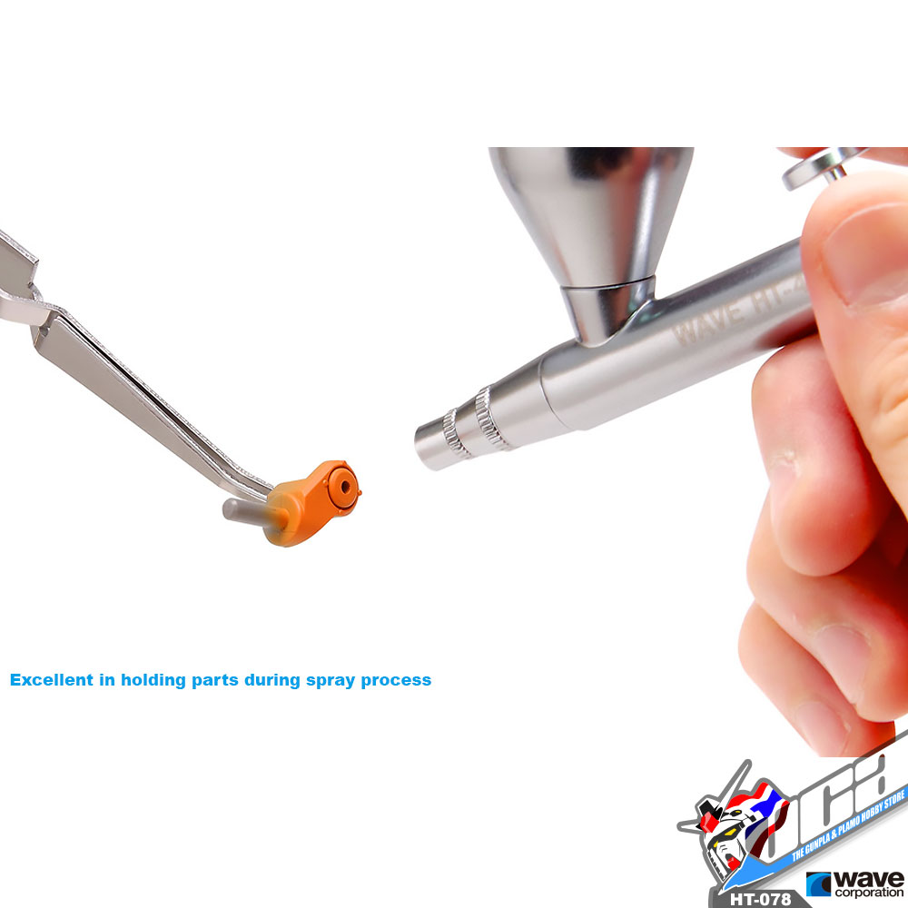 Wave Corporation® Hobby Tools HT-078 HG ANGLED TWEEZERS REVERSE ACTION TYPE