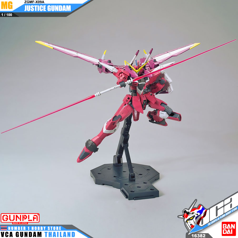BANDAI GUNPLA MASTER GRADE MG 1/100 JUSTICE GUNDAM โมเดล กันดั้ม กันพลา VCA GUNDAM