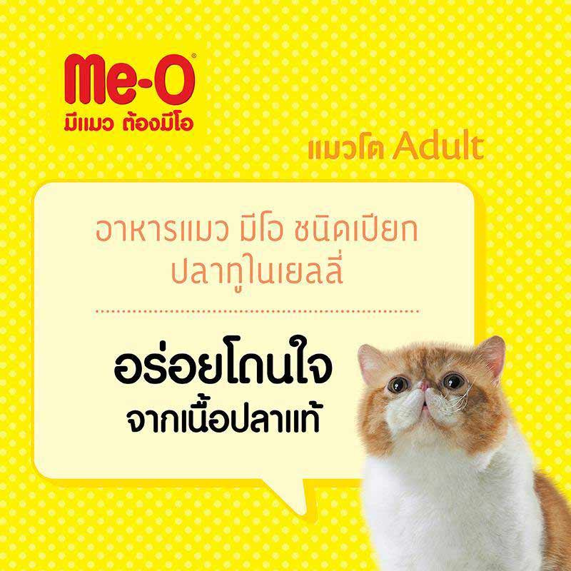 อาหารแมวเปียก Me-O มีโอ ขนาด 80X12 ซอง