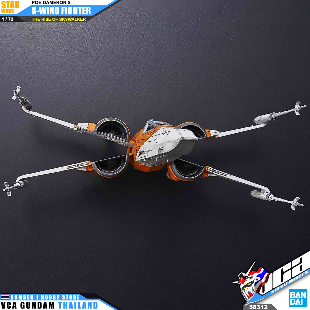 1/72 POE'S X-WING FIGHTER STAR WARS : THE RISE OF SKYWALKER