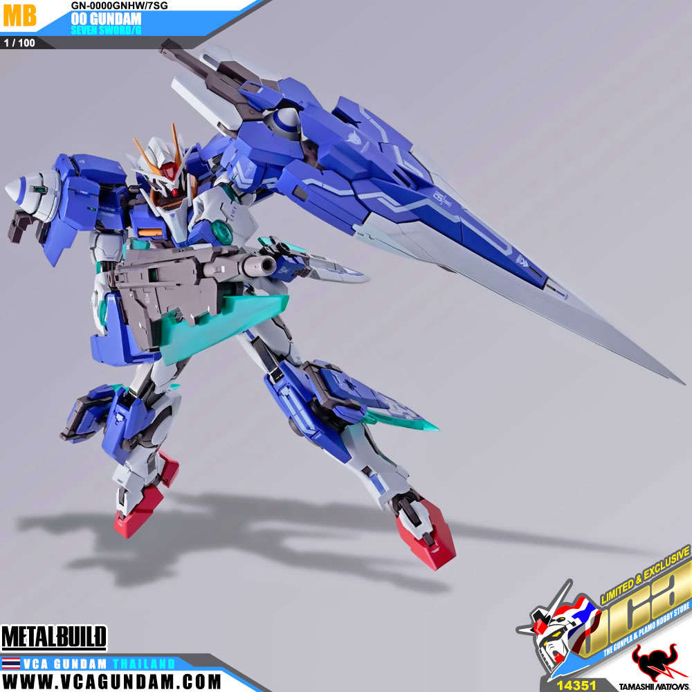 Metal Build GN-0000GNHW/7SG 00 GUNDAM SEVEN SWORD/G ดับเบิ้ลโอ กันดั้ม เซเว่น สว๊อด