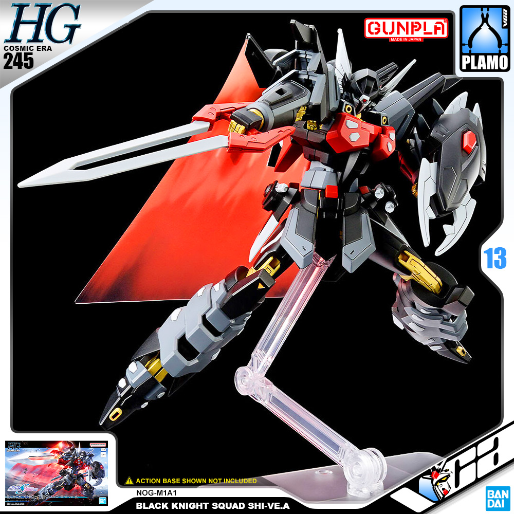 Bandai Gunpla High Grade Cosmic Era HG Black Knight Squad Shi-ve.A Model Action Toy Kit VCA Gundam Thailand