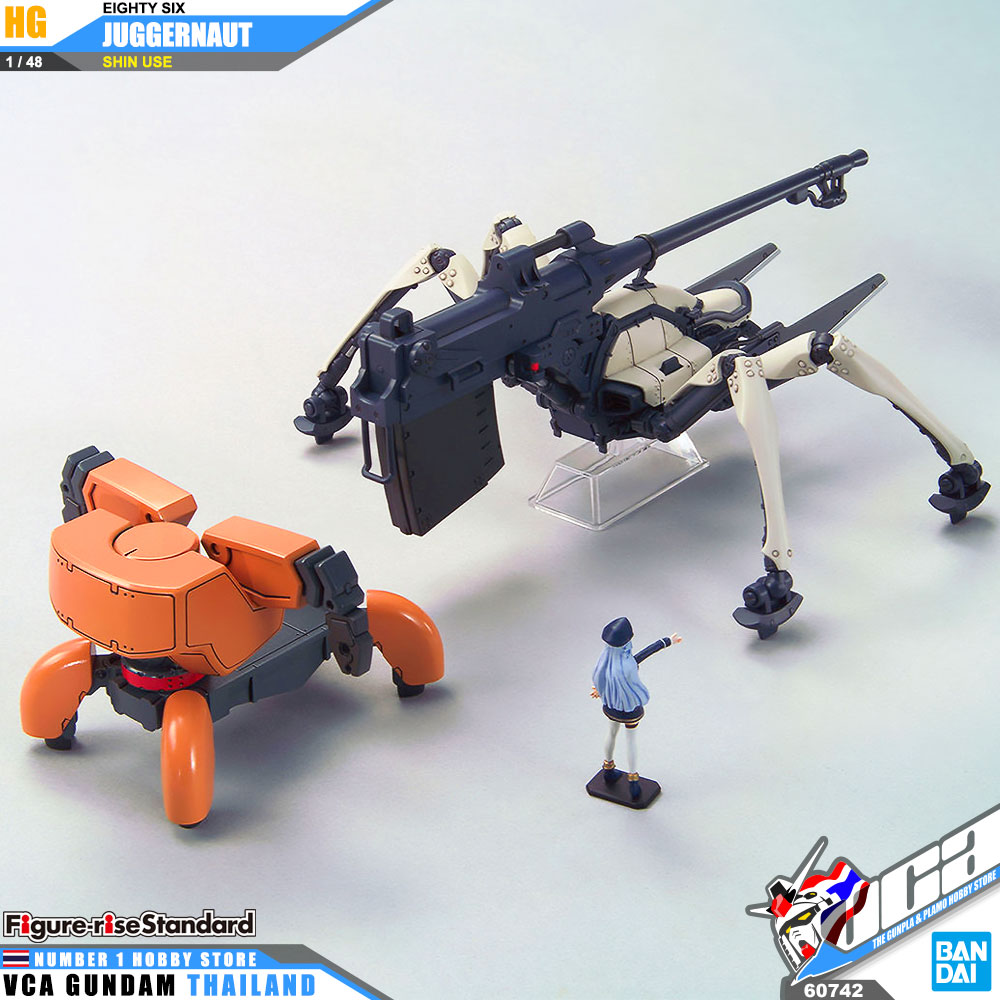 BANDAI 86 EIGHTY SIX HIGH GRADE HG 1/48 JUGGERNAUT SHIN USE โมเดล เอทตี้ซิกซ์ VCA GUNDAM