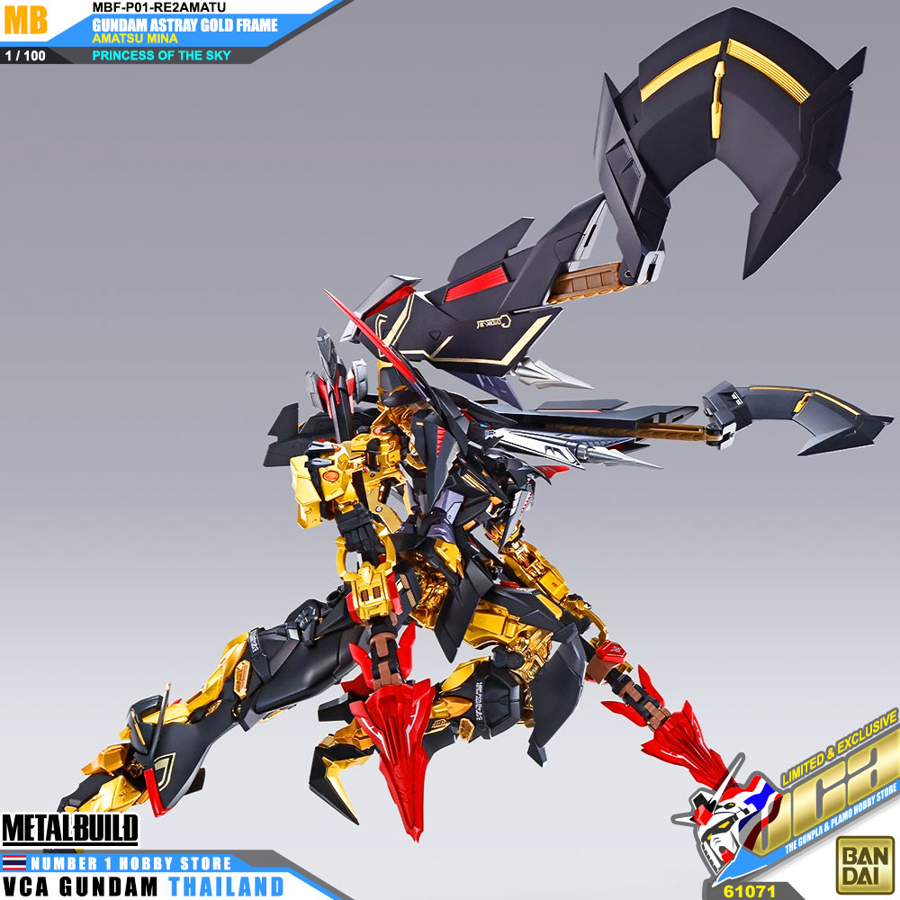 BANDAI TAMASHII NATIONS METAL BUILD GUNDAM ASTRAY GOLD FRAME AMATSU MINA PRINCESS OF THE SKY กันดั้ม ฟิกเกอร์ VCA GUNDAM