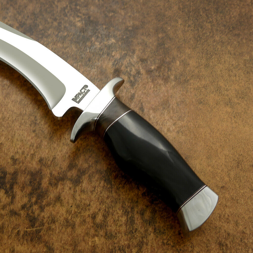 IMPACT CUTLERY RARE CUSTOM D2 BOWIE KNIFE BULL HORN HANDLE