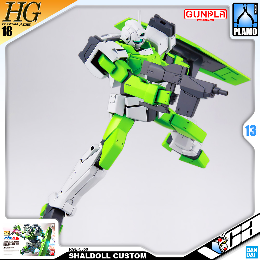 ⭐️ BANDAI GUNPLA HIGH GRADE AGE HGGA HG 1/144 SHALDOLL CUSTOM ประกอบ หุ่นยนต์ โมเดล กันดั้ม กันพลา ของเล่น VCA GUNDAM