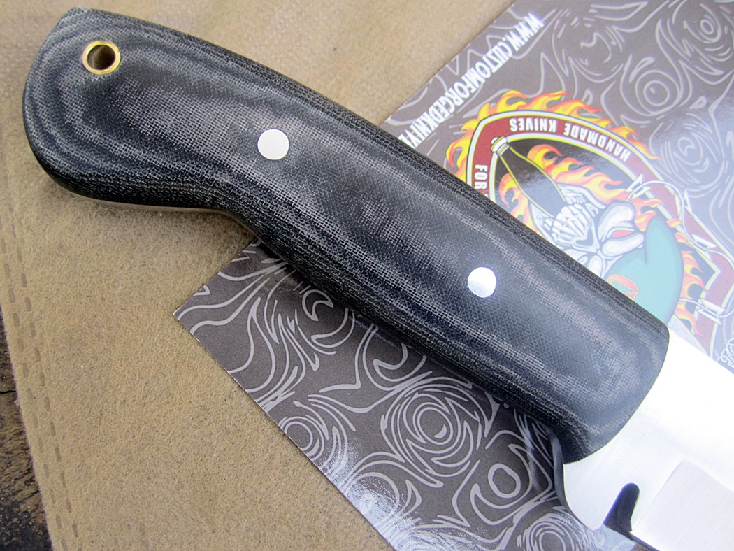 มีดเหล็กd2 IPAK CFK Custom Handmade D2 LARGE Bushcraft BUG-OUT-BAG Survival Machete Knife