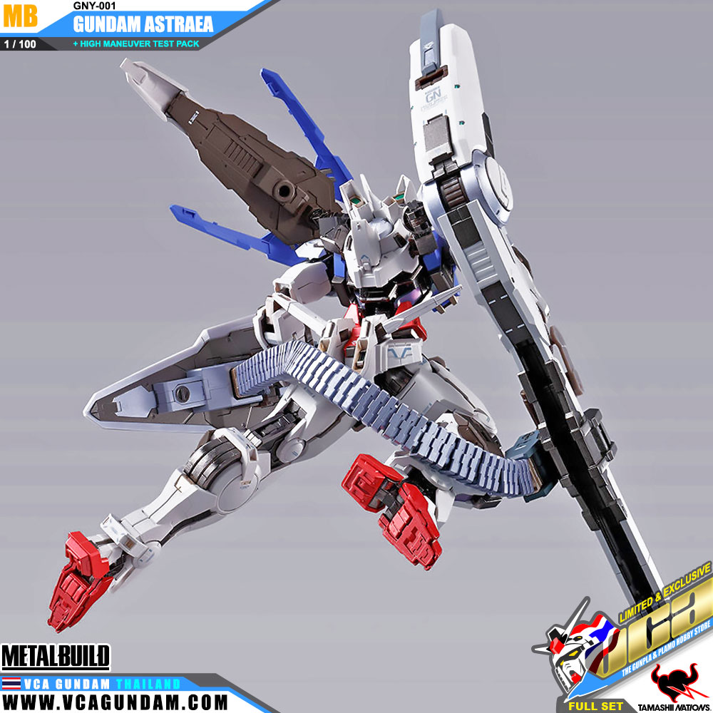 Metal Build GNY-001 GUNDAM ASTRAEA + HIGH MANEUVER TEST PACK FULL SET