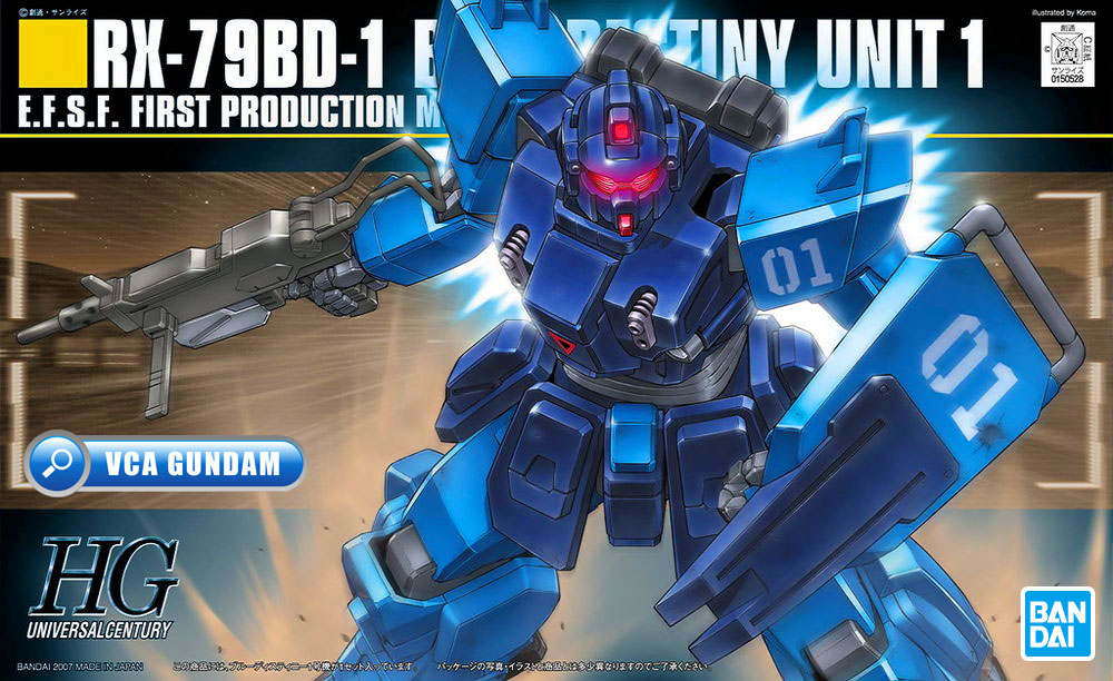Bandai High Grade HG RX-79BD-1 BLUE DESTINY UNIT 1 บลู เดสตินี่ ยูนิต 1
