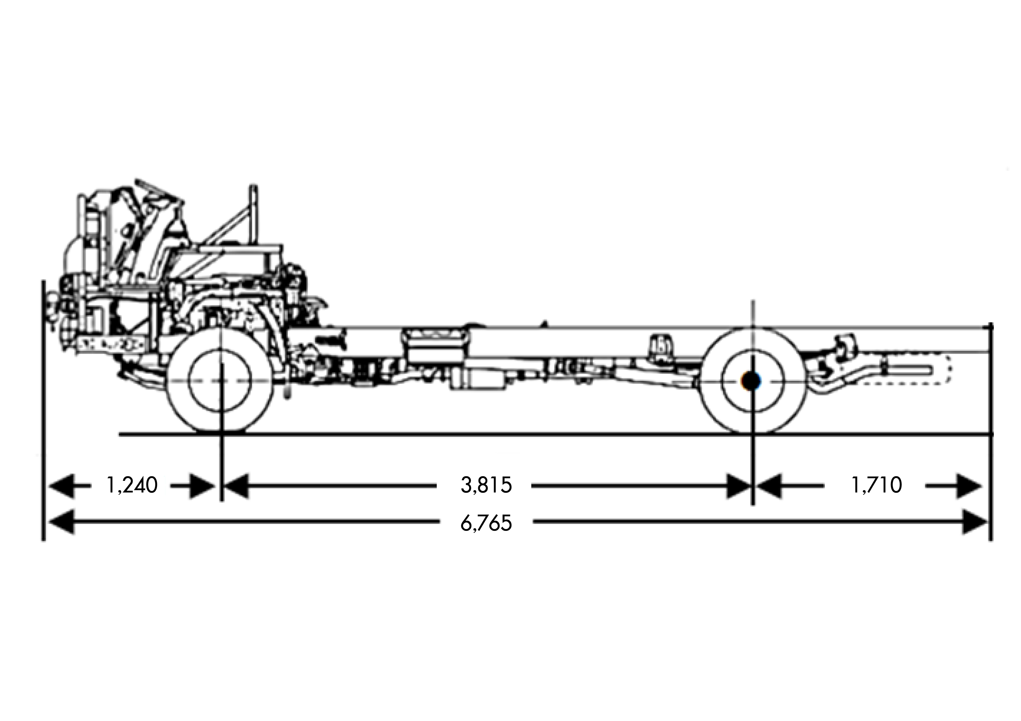 ISUZU NPR MINI BUS CHASSIS 150 แรงม้า