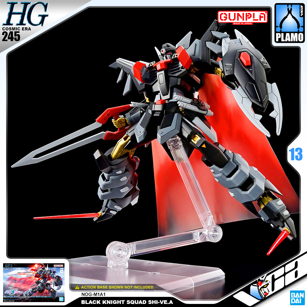 Bandai Gunpla High Grade Cosmic Era HG Black Knight Squad Shi-ve.A Model Action Toy Kit VCA Gundam Thailand