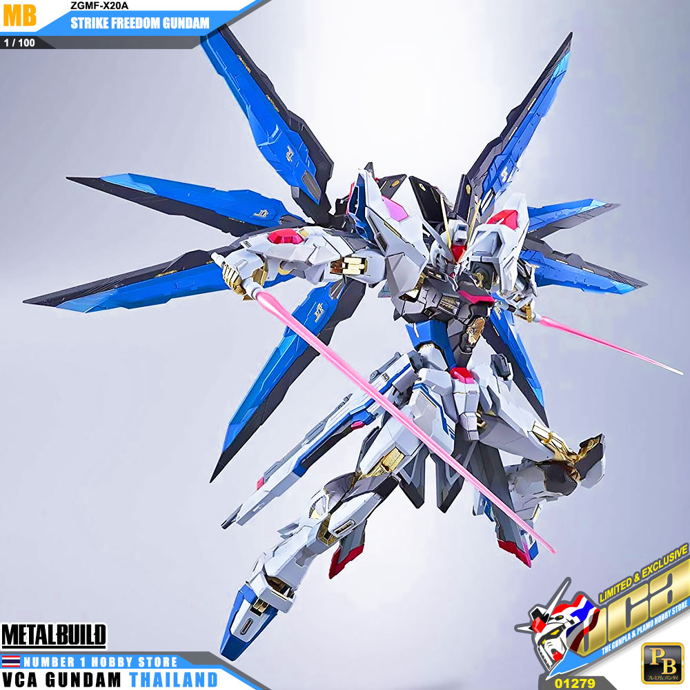 PREMIUM BANDAI TAMASHII NATIONS METAL BUILD ZGMF-X20A STRIKE FREEDOM GUNDAM FIGURE MODEL TOY กันดั้ม ฟิกเกอร์ VCA GUNDAM