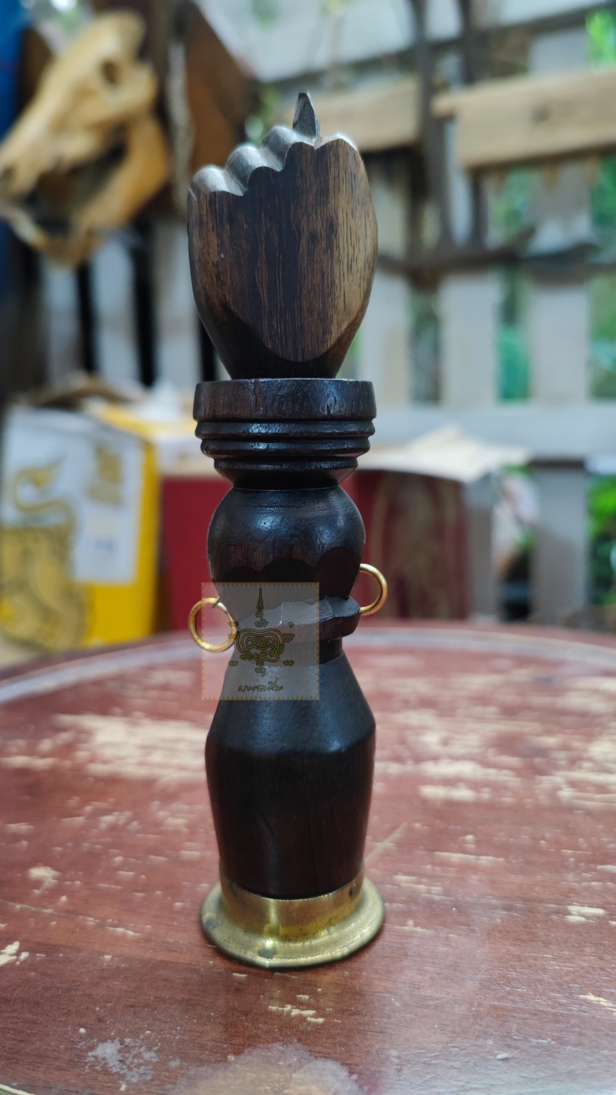 ที่เปิดขวด เปิดไวน์ไม้แกะสลักชนเผ่า