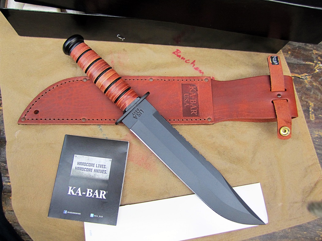 มีดเดินป่า Ka-Bar 2217 Leather Handled Big Brother Knife