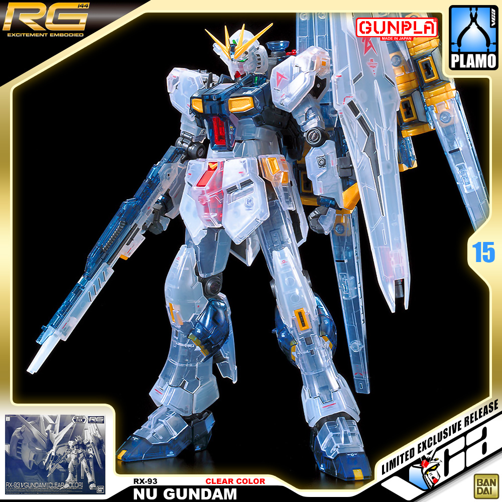 RG RX-93 NU GUNDAM (CLEAR COLOR)