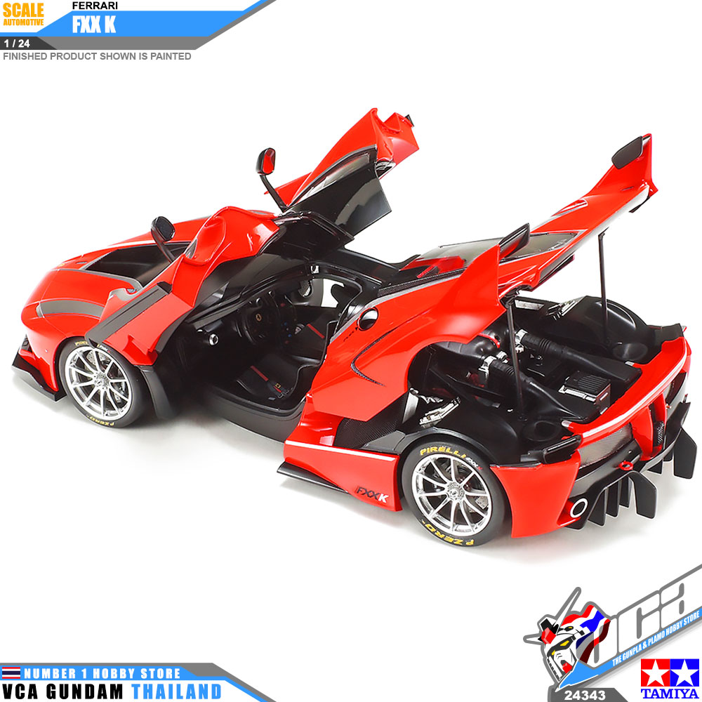 TAMIYA 24343 1/24 FERRARI FXX K FXXK PLASTIC SCALE MODEL KIT TOY CAR โมเดลประกอบ รถยนต์ รถแข่ง เฟอร์รารี VCA GUNDAM