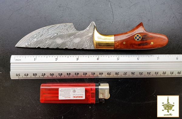 มีด ดามัสกัส ด้ามกระดูกอูฐ