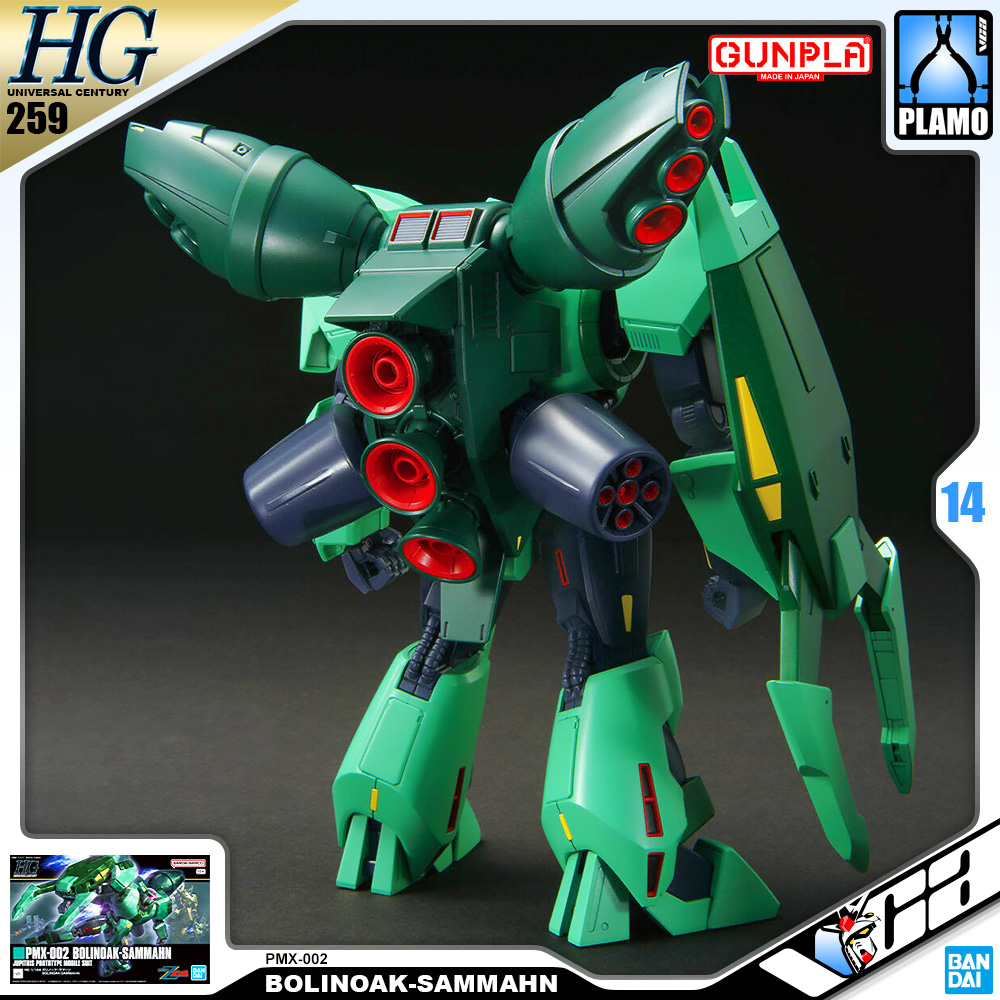 Bandai Gunpla High Grade Universal Century HGUC 1/144 HG Bolinoak-Sammahn Action Figure Model Toy Kit VCA Gundam Thailand
