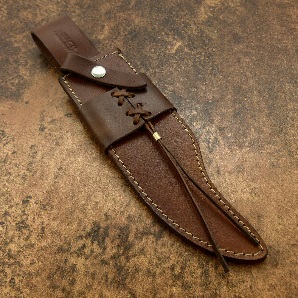 IMPACT CUTLERY RARE CUSTOM D2 BOWIE KNIFE BURL WOOD HANDLE