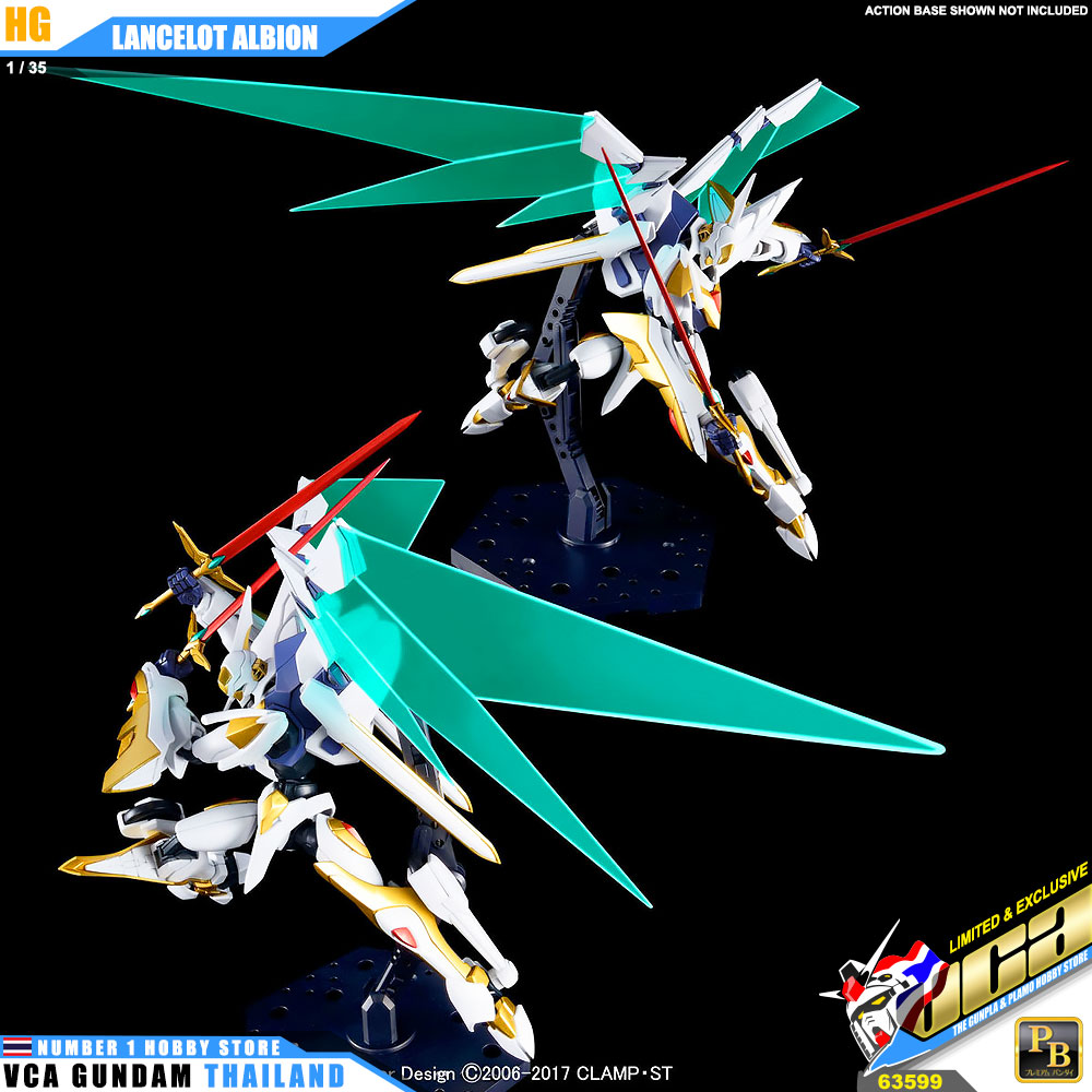 PREMIUM BANDAI PB CODE GEASS HIGH GRADE HG 1/35 LANCELOT ALBION โมเดล นักสู้เขตแดน VCA GUNDAM