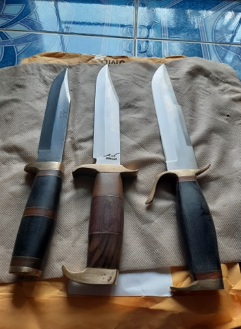 มีดเก่าเก็บ เหล็ก 440c (ได้ 3 เล่ม)