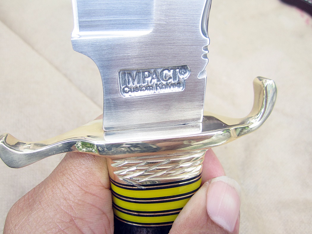 มีดเหล็กD2 UK HAND MADE BY IMPACT CUSTOM D2 BOWIE KNIFE