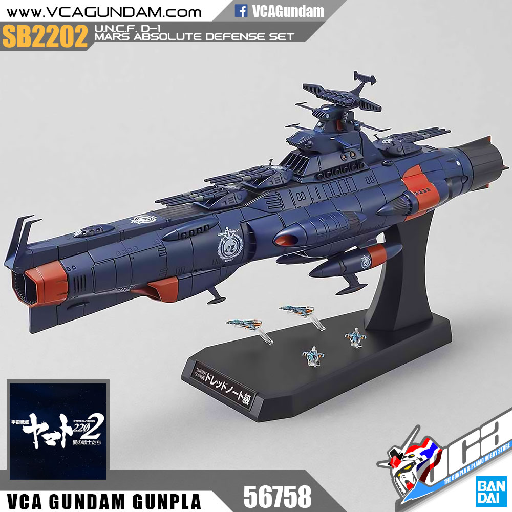 1/1000 U.N.C.F. D-1 MARS ABSOLUTE DEFENSE LINE SET