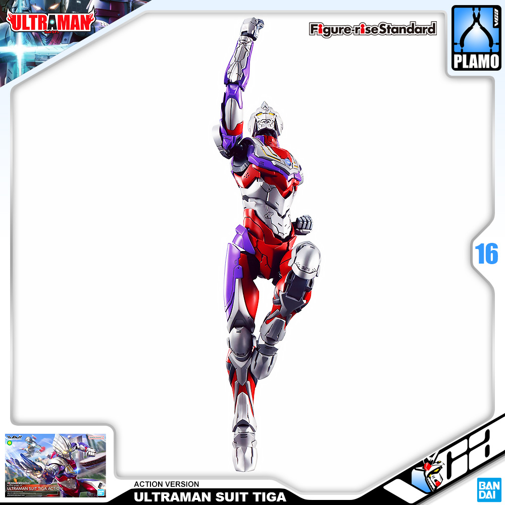 ⭐️ BANDAI FIGURE-RISE STANDARD 1/12 ULTRAMAN SUIT TIGA ACTION FIGURE RISE อุลตร้าแมน ประกอบ โมเดล ของเล่น VCA GUNDAM