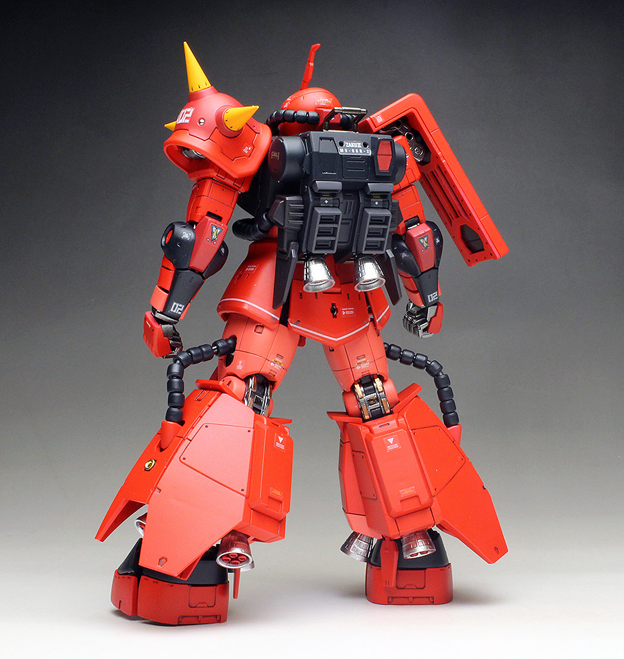 RG 1/144 MS-06R-2 ZAKU II (JOHNNY RIDDEN'S) | Painted Build by ZGMFXG (TAI'S FACTORY)
