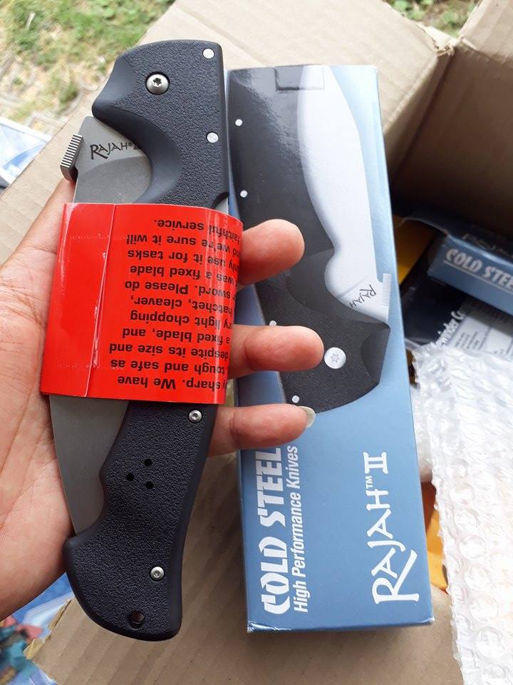 COLD STEEL 62KGC Cold Steel Rajah II plain steel 6" CTS-BD1 Stonewash Blade