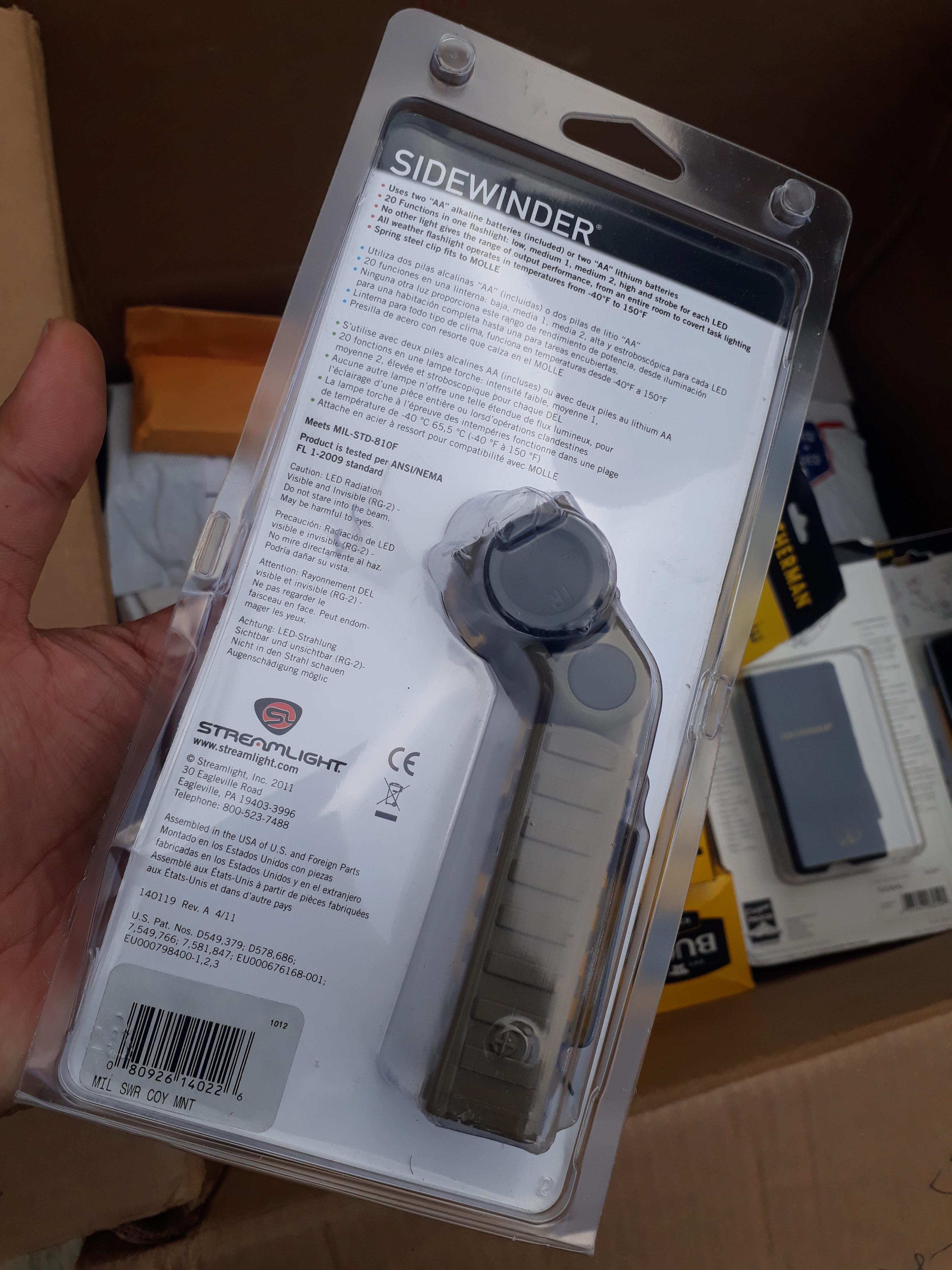 ไฟฉายทหาร Streamlight Sidewinder