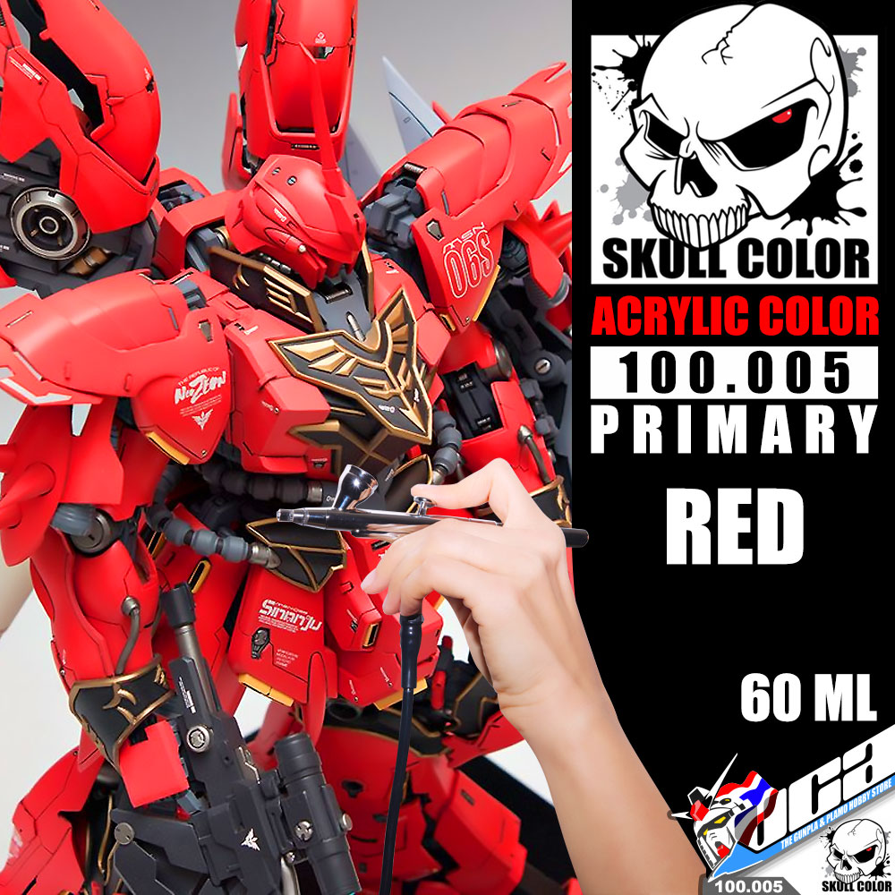 Skull Color™ Modelling Paint Professional PRIMARY ACRYLIC COLOR 100.005 RED 60ML