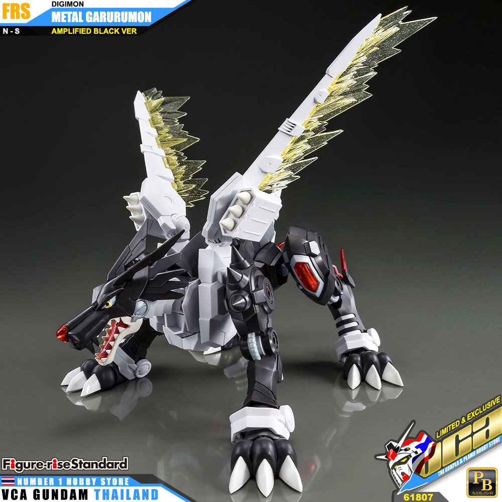BANDAI FIGURE-RISE STANDARD METAL GARURUMON AMPLIFIED BLACK VER FIGURE RISE ดิจิมอน แอดเวนเจอร์ โมเดล VCA GUNDAM