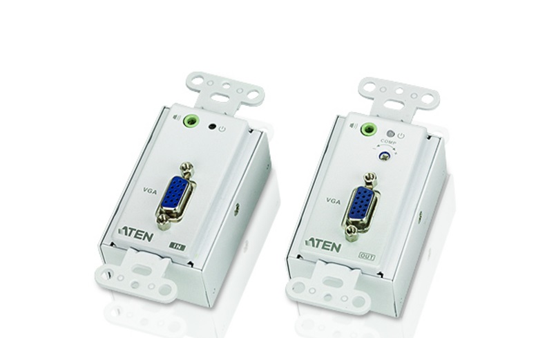 ATEN รุ่น VE156 VGA OVER CAT 5 EXTENDER WALL PLATE