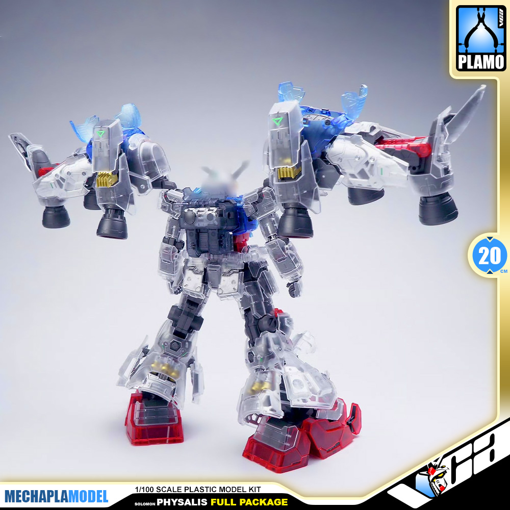 Solomon 所罗门模玩 RX-78GP02A Gundam Physalis MLRS Mechanical Clear Full Package Master Grade MG Action Figure Model Toy Kit VCA Thailand